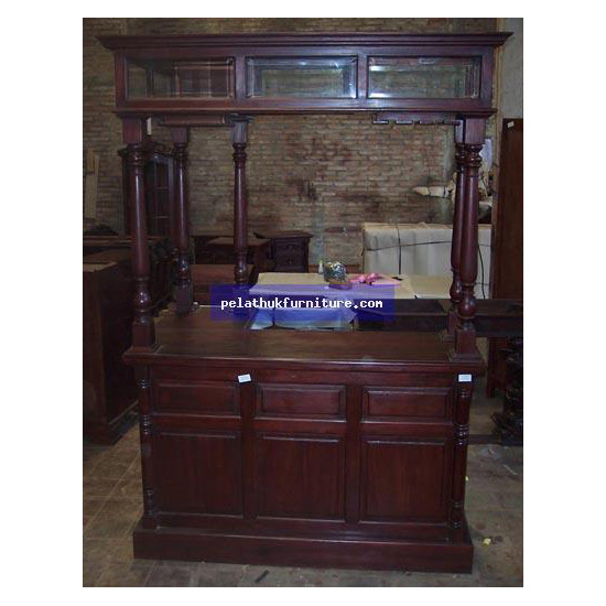 L Shaped Bar Antique Reproductions   Indonesia Furniture